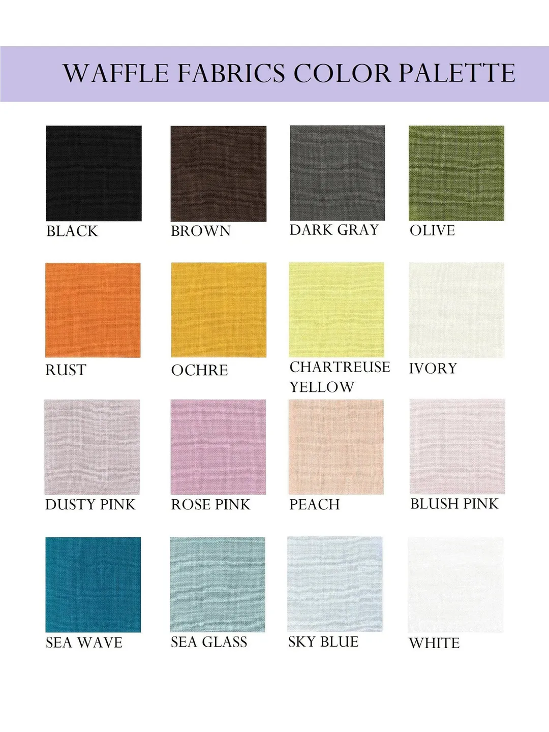 16 colors waffle linen bath towels / Linen bath towel set / Hand, face, body towel / Natural softened stonewashed linen / Organic flax