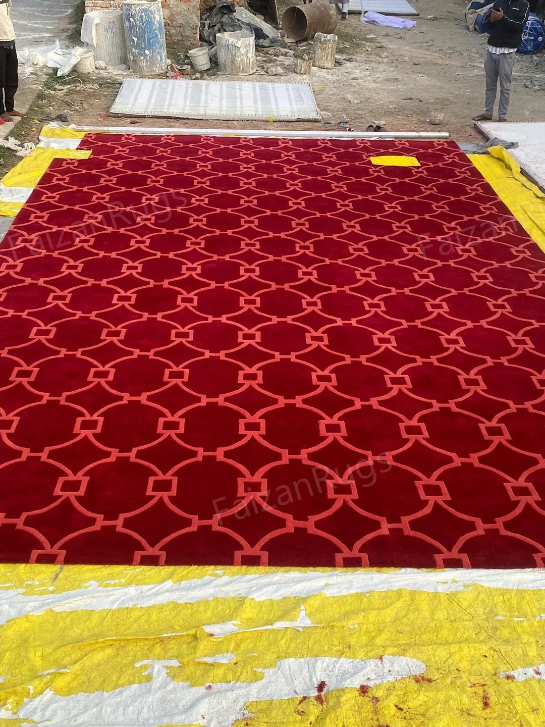 Buy 8x10 Area Red-Shaped Rug | Hand-Tufted 100% Wool Handmade Area Rug | Carpet for Home, Bedroom, Living Room, Kids Room, Custom Rug.