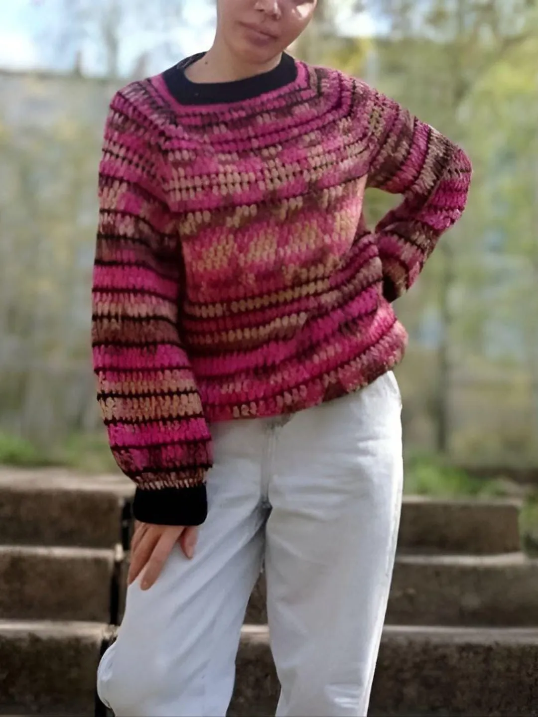 Sweater crochet pattern, Sweater granny stitch, crochet pattern easy sweater , go round sweater pattern pdf