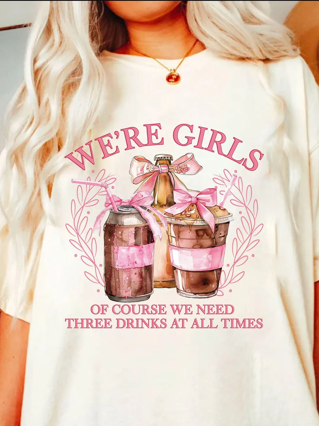We're Girls,Three Drinks,Coquette Iced Coffee png,Trendy coffee png,Coffee Png,Soft girl png,Mom png,Coffee Lover Png,Social Club Png