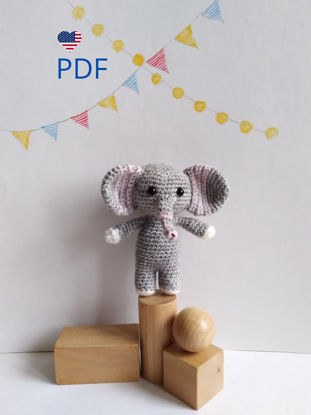 Tutorial Elephant Crochet Pattern, Crochet Pets, Crochet wild Animals