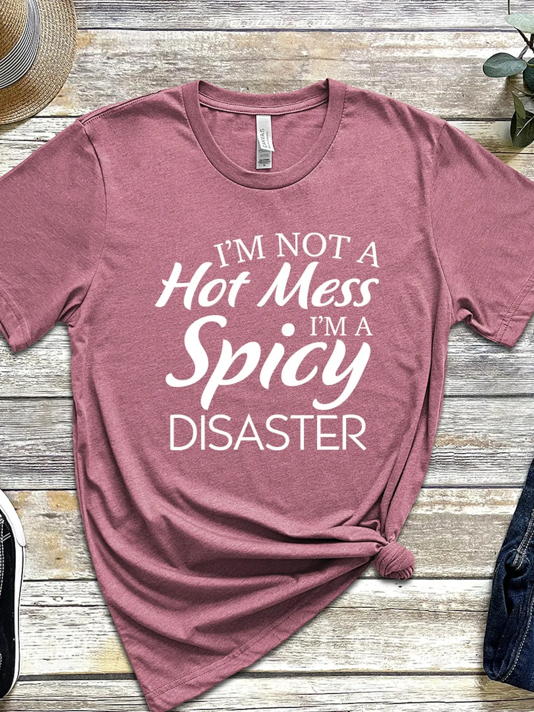 Funny Valentine’s T-Shirt: Spicy Disaster Quote for Women