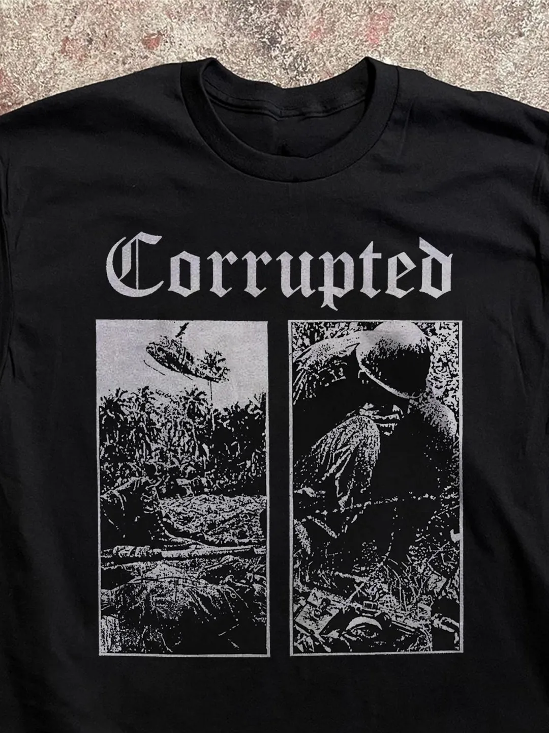 90s corruptedバンドtシャツ Corrupted Band Shirt: Japanese Sludge Metal, Dark Tee