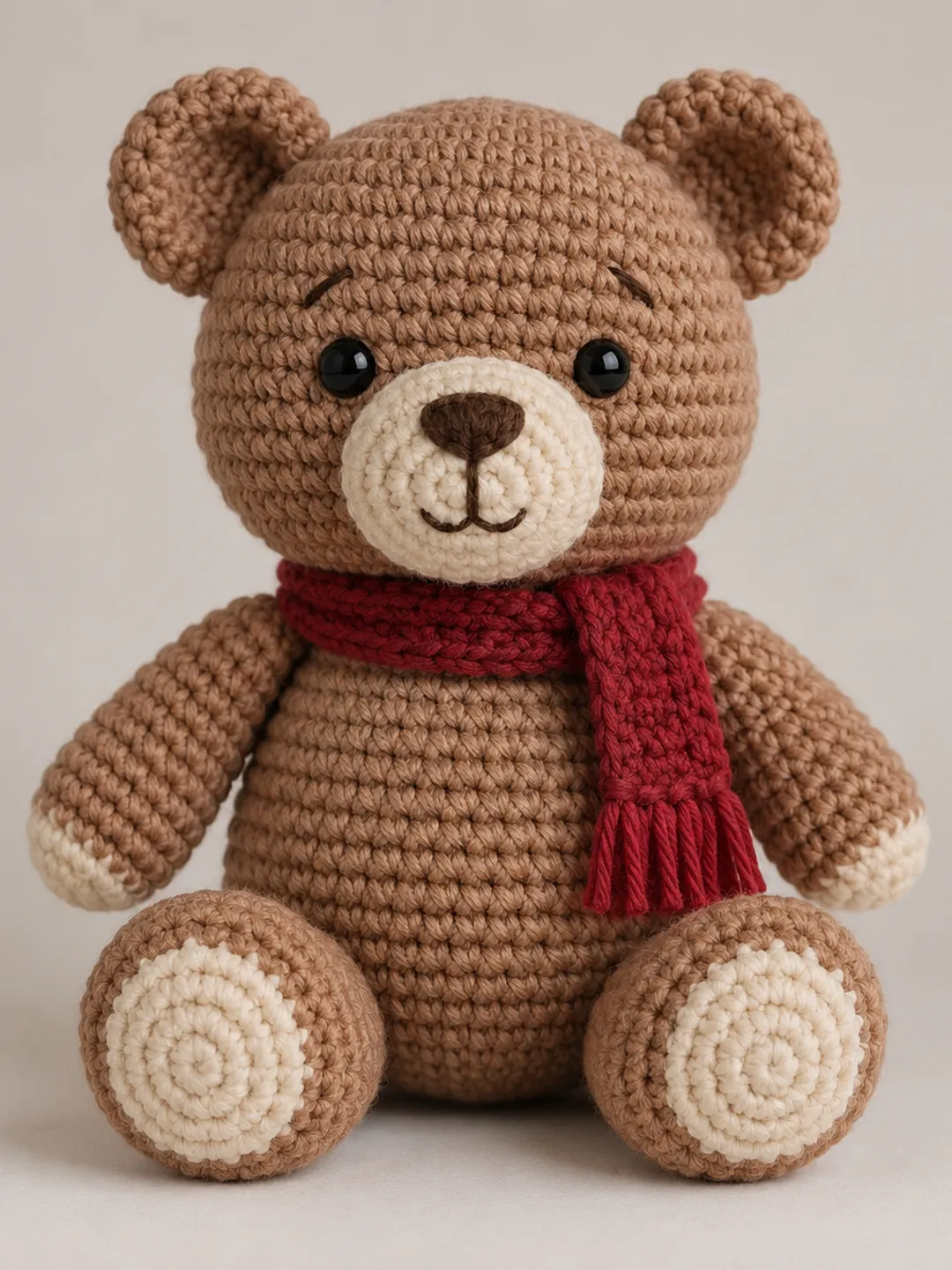 Teddy Bear Crochet Pattern PDF, Amigurumi Teddy Bear Pattern, Brown Bear Crochet, Crochet Bear Plushie, Easy Crochet Toy Pattern, Stuffed Animal Crochet, Bear Amigurumi, Classic Teddy Bear, Nursery Decor, Handmade Gift, US Terms, Digital PDF