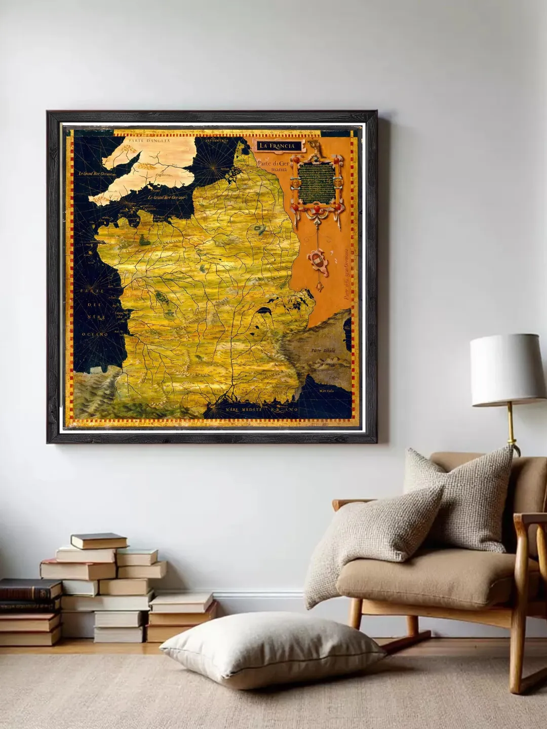 Old Map of France 1576  | Wall Map Print