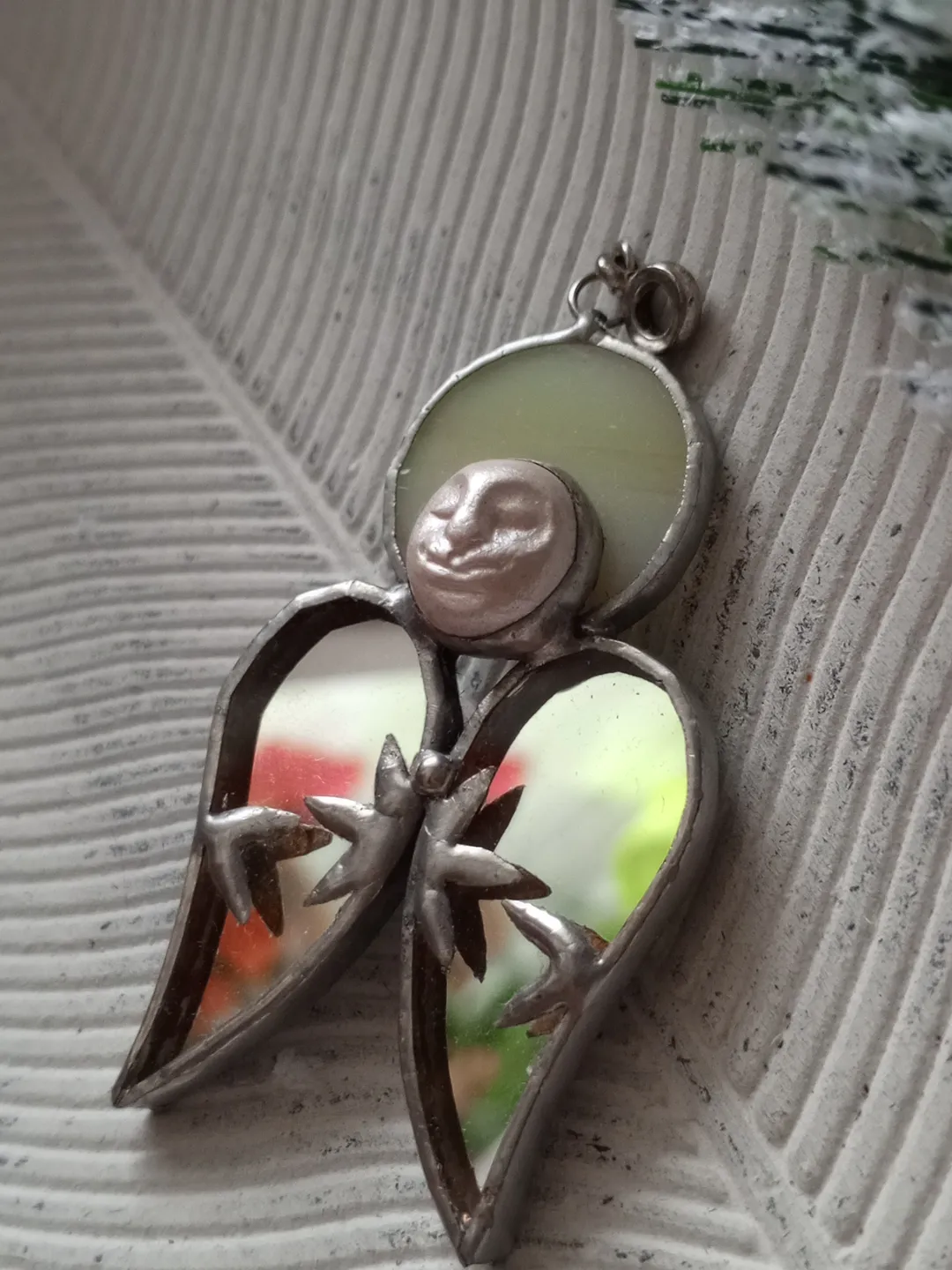 Christmas decoration, stained glass angel, guardian angel, Angel car hanger, New year tree toy, Hygge christmas