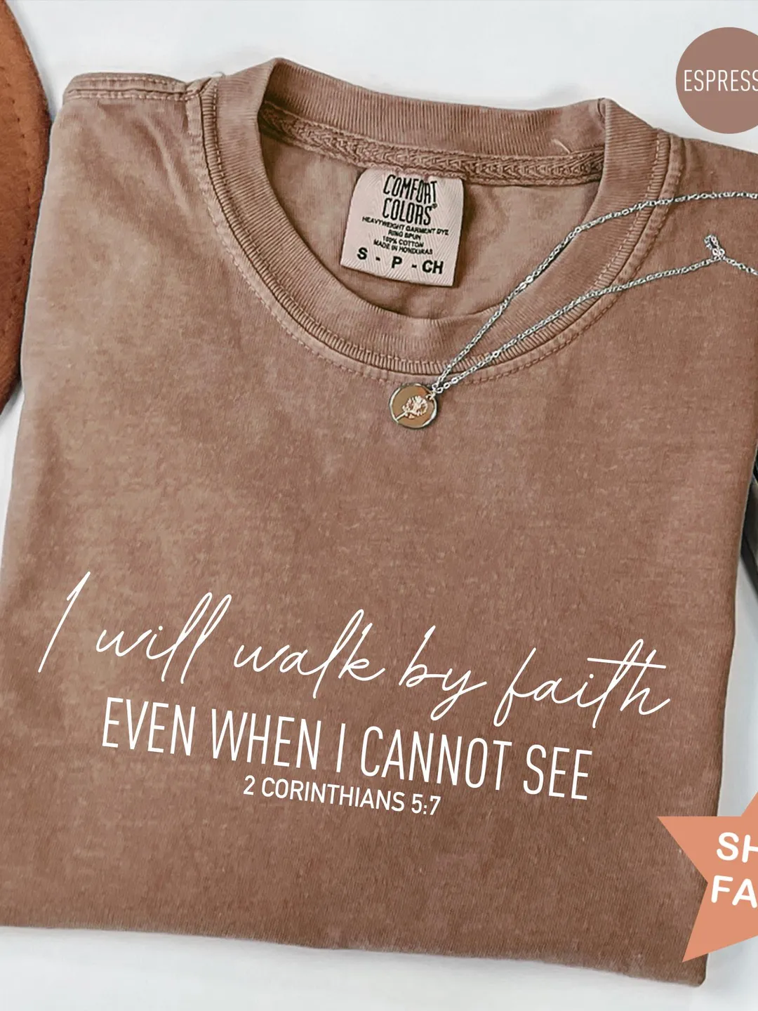 Comfort Colors® Faith Shirt, Christian Bible Verse T-Shirt, Religious Gift, Inspirational Church Worship Shirts, Christian Mom Gift