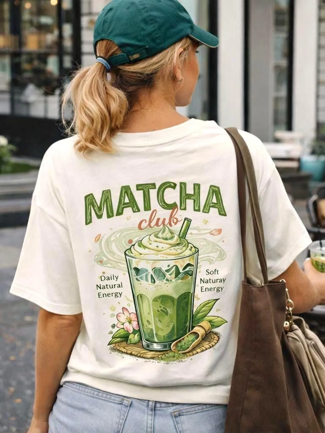 Matcha Club Back Print Matcha Lover T-Shirt | Green Tea Graphic Tee