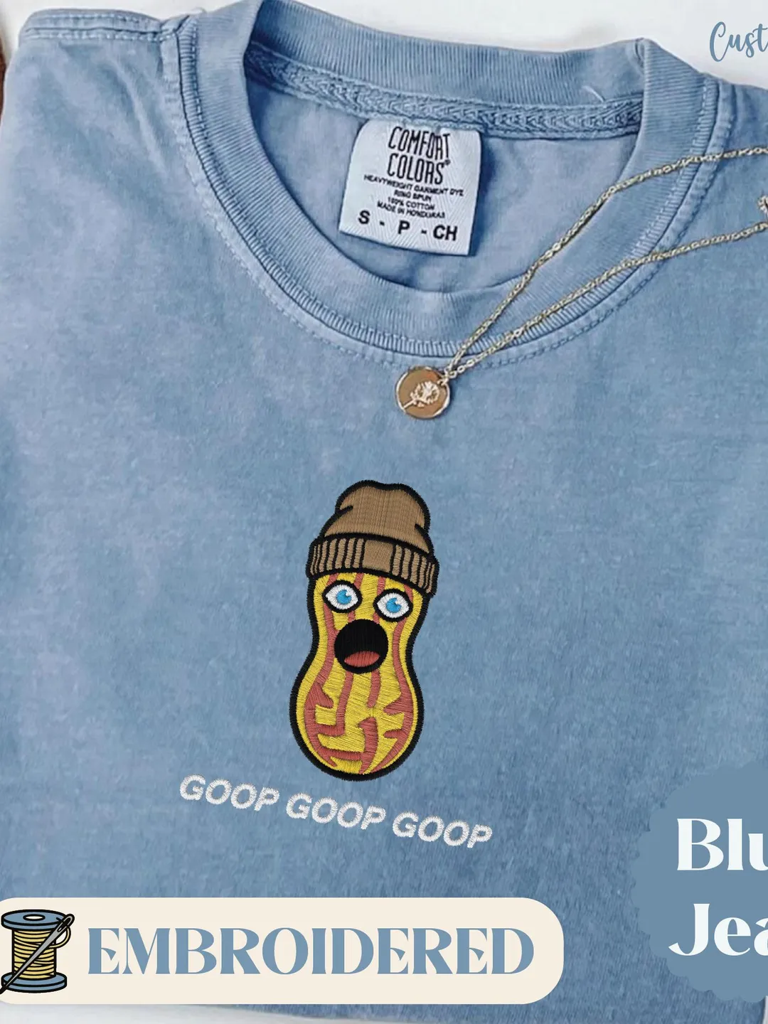 Comfort Colors® The Burnt Peanut GOOP Shirt, Funny Embroidery Shirt. Bungulator Tee, Funny Meme Shirt. The Burnt Peanut GOOP Sweatshirt.