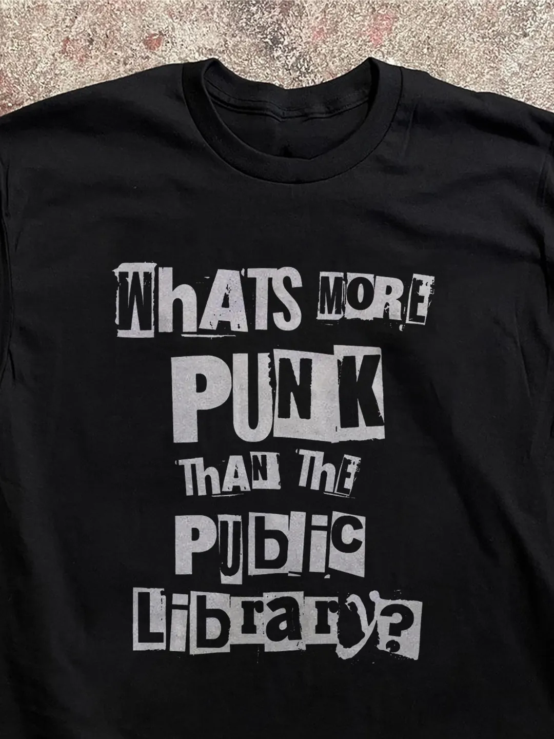 Punk Rock Librarian Shirt: Public Library, Edgy Book Lover Tee