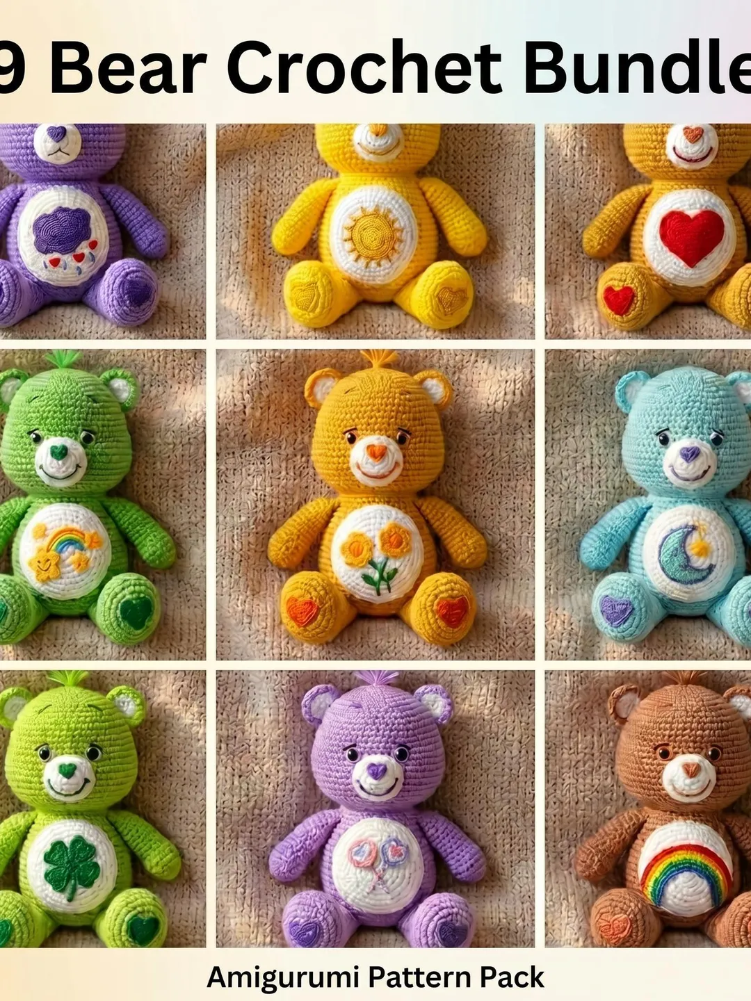 Teddy Bear Crochet Pattern: Amigurumi Plush Toy (PDF Pattern English)