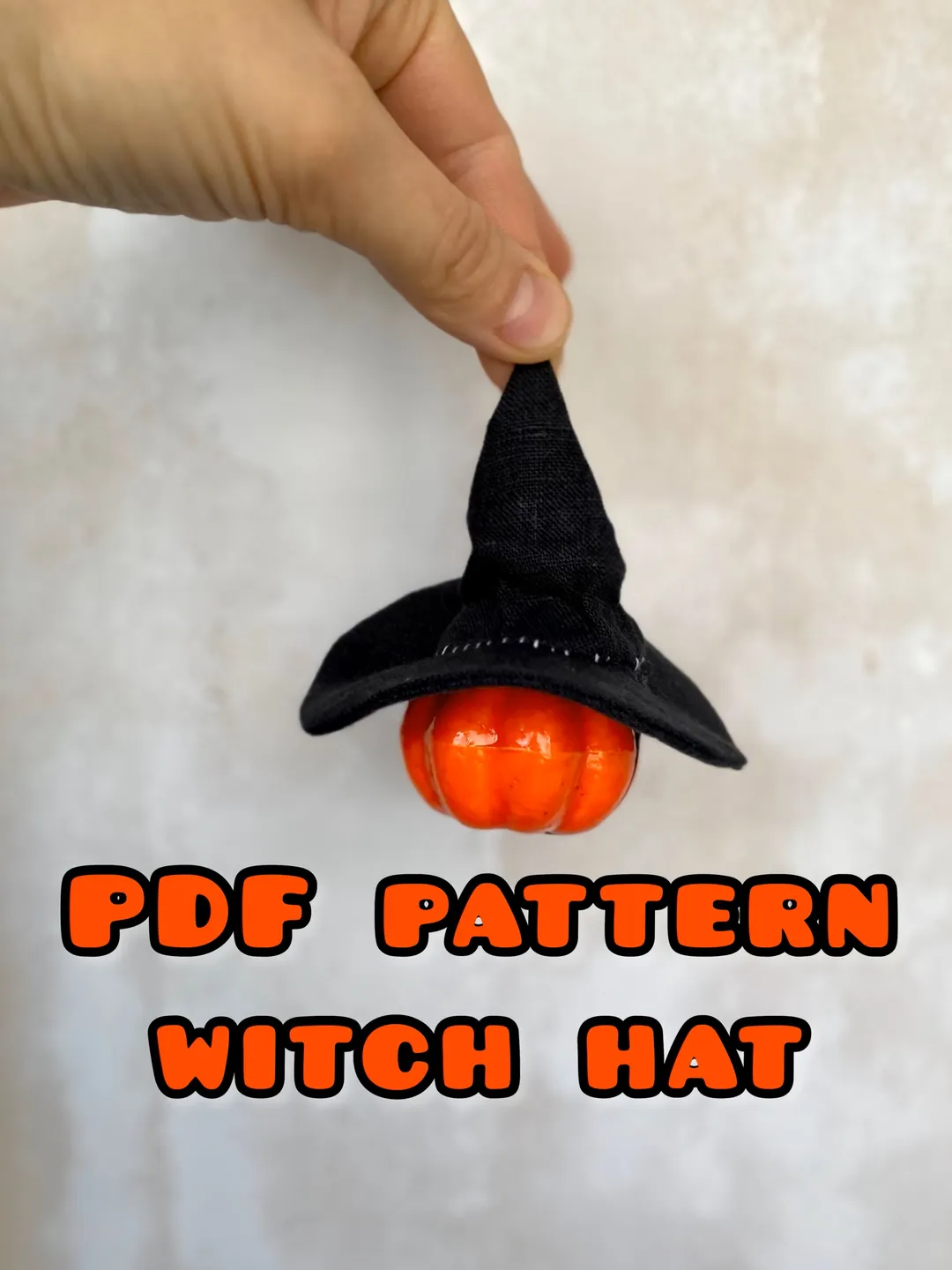 PDF Witch Hat Pattern for Doll