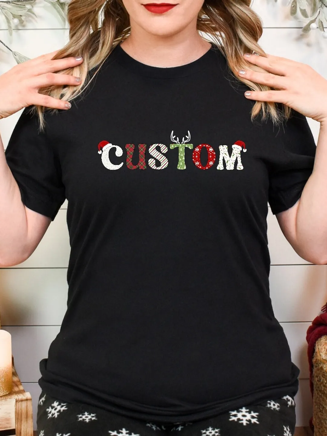 Custom Family Christmas Shirts: Personalized Christmas Crew Tees