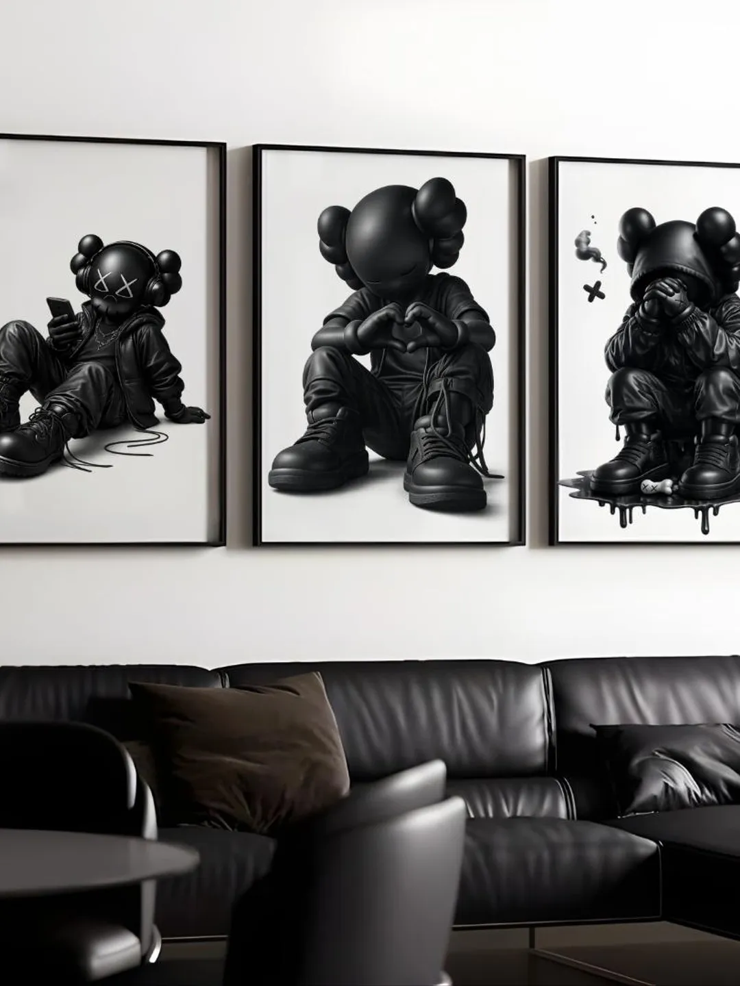 KAWS Figure Poster Set: Hypebeast Wall Art, Dopamine Decor