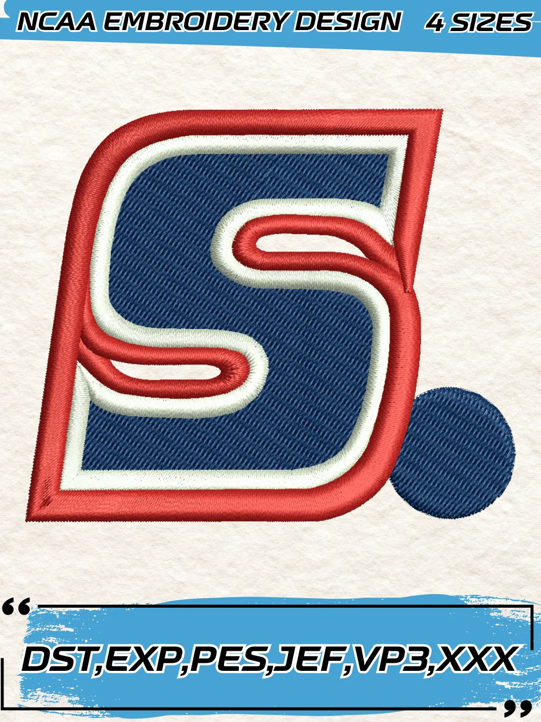 Samford Bulldogs Secondary Logos Embroidery Design,NCAA Logo Embroidery Design,Machine Embroidery Design File,4 Sizes, Digital Download