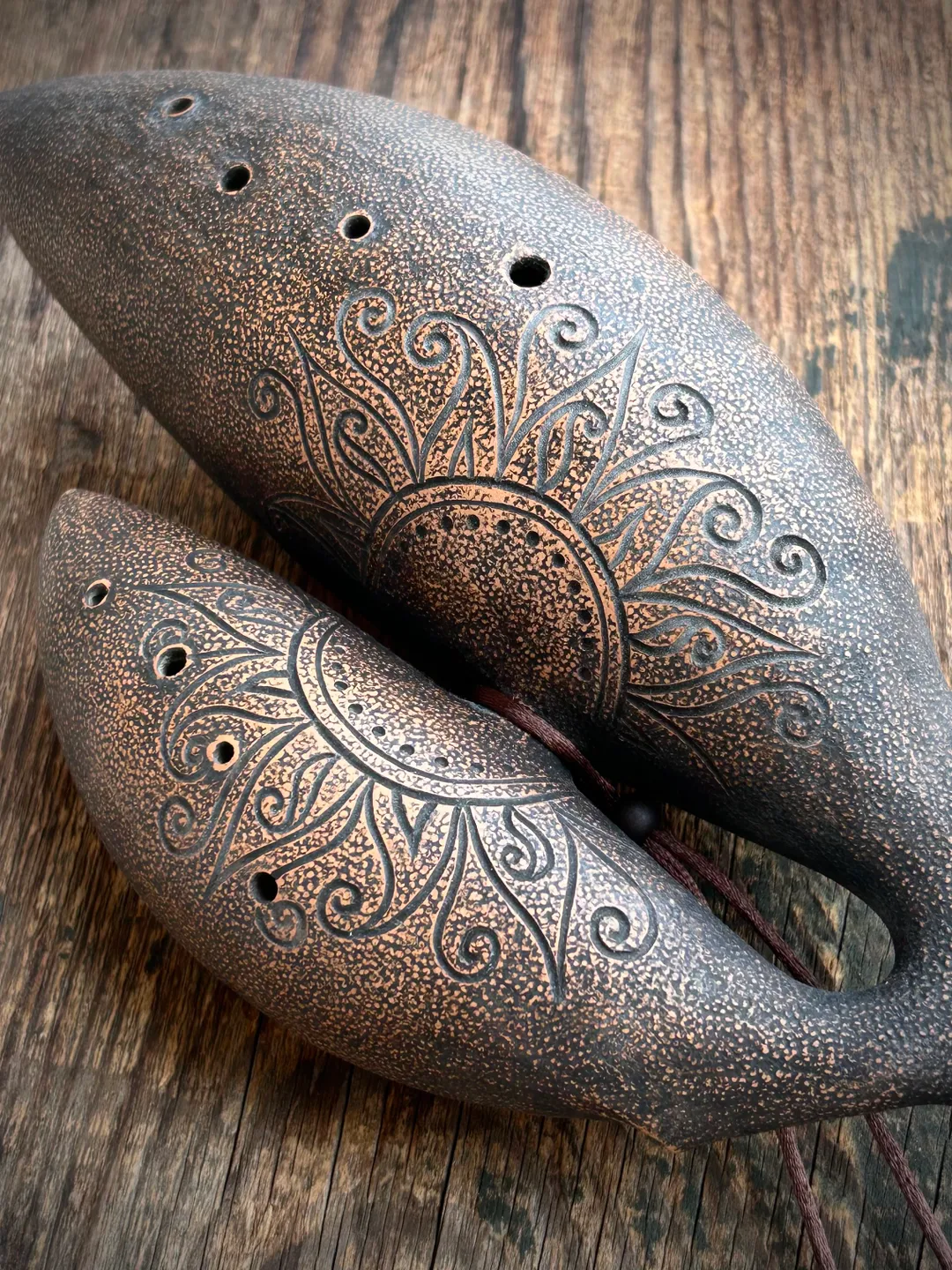 Double polyphonic ocarina 