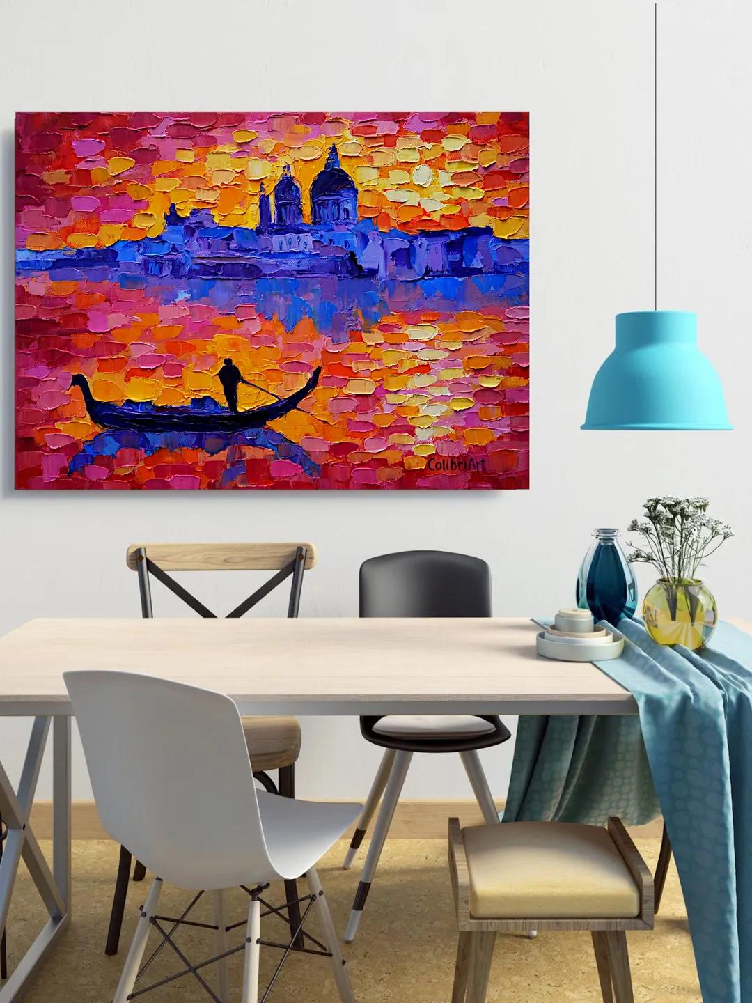 Venice Oil Painting Italy Original Art Italian Landscape Painting