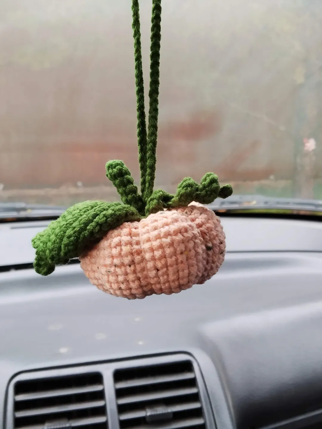 Gothic Style Plush Pumpkin Car Accessory, Halloween Car accessories, Hanging Car Accessories, Rearview Mirror Keychain, Cute Plush Creepy character, car charm