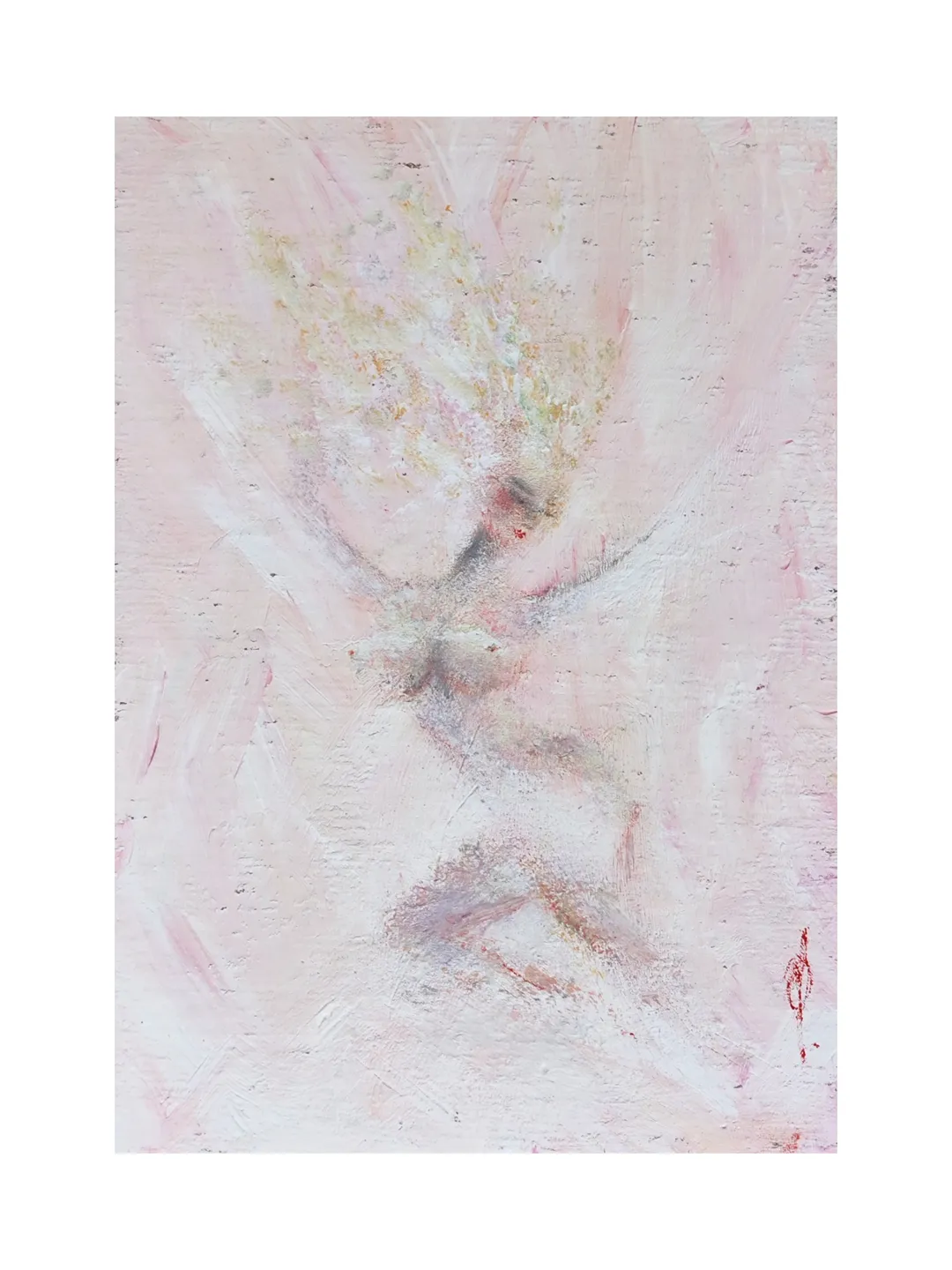 Naked woman painting Original art
