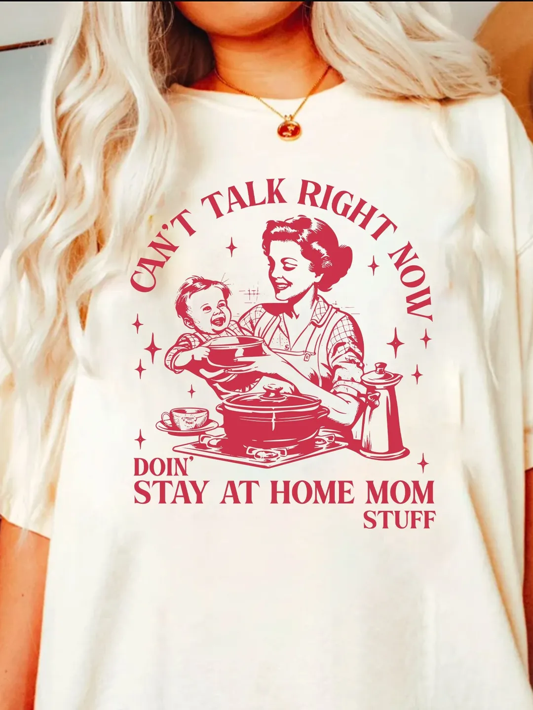 Can’t Talk Right Now Doing mama stay at home Stuff png,mama stuff png,funny mama quotes png,kitchen mama png, Trendy Vintage Retro Design