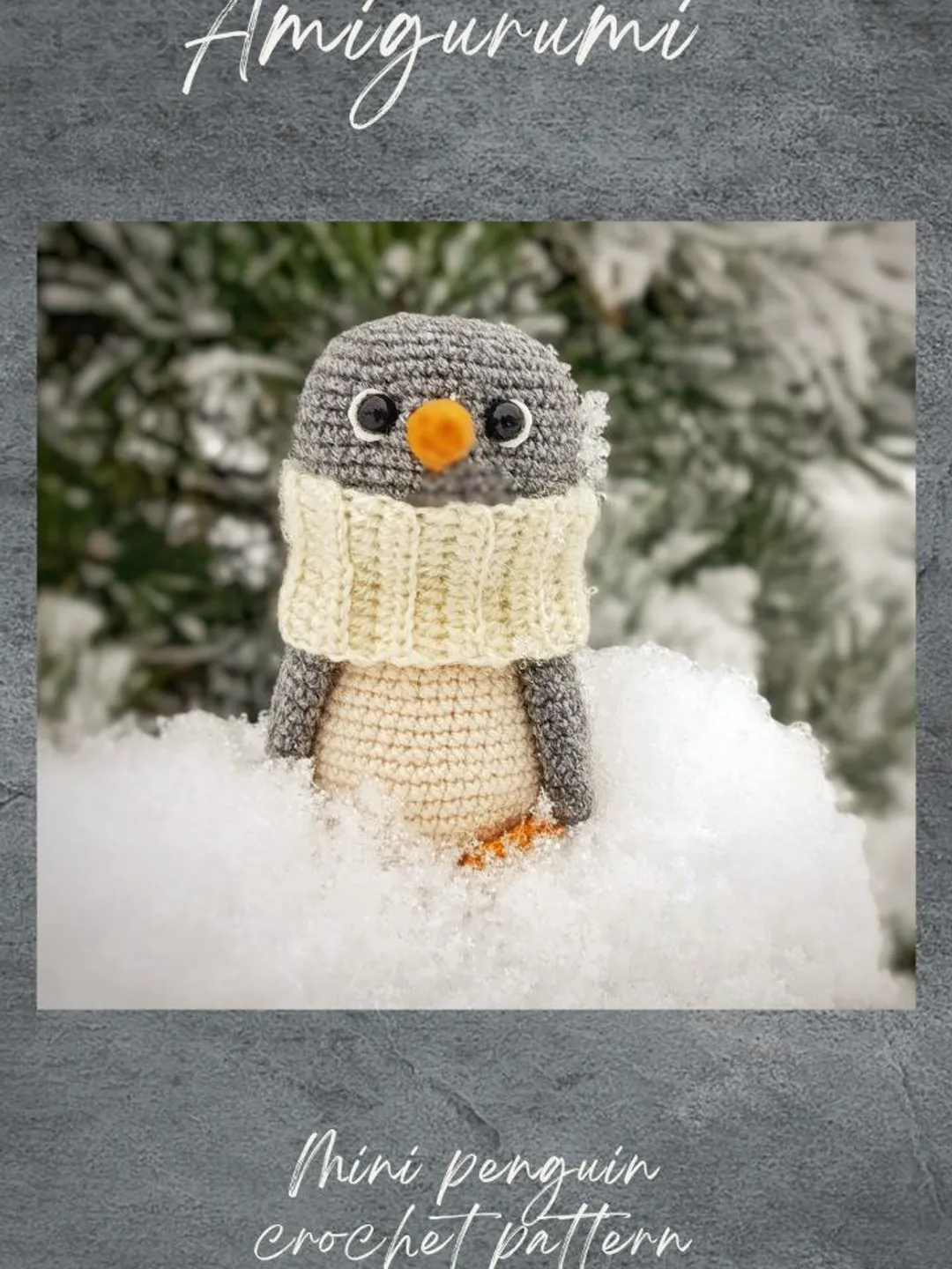 Amigurumi penguin crochet pattern/ Miniature penguin pattern. Christmas mini bird crochet pattern