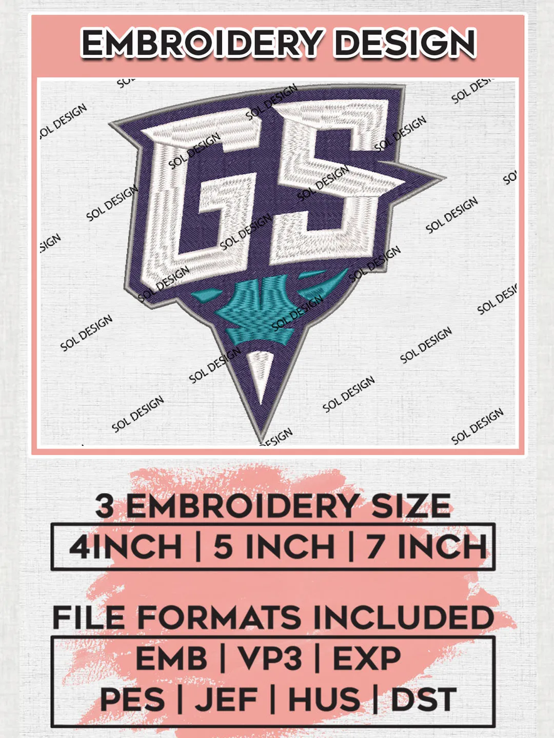 NBA GS Swarm Team Basketball Logo Embroidery Designs, NBA G League Team ...
