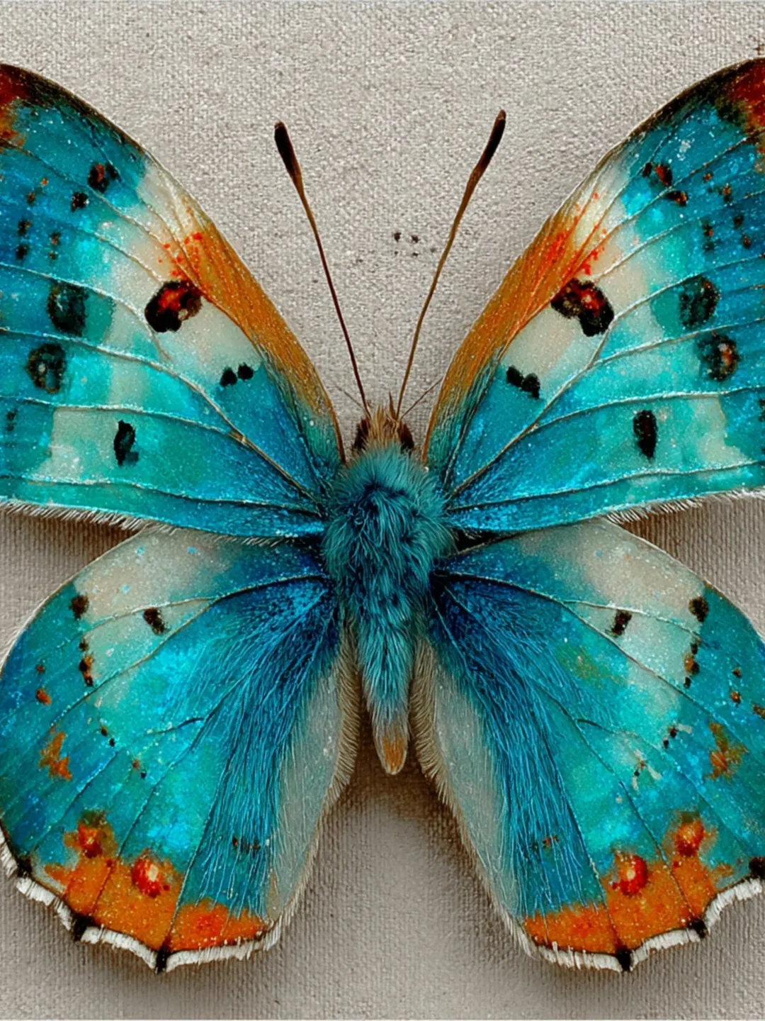 Boho Insects Butterfly Portrait Art Prints: Colorful Boho Insect Digital Images (PNG ...