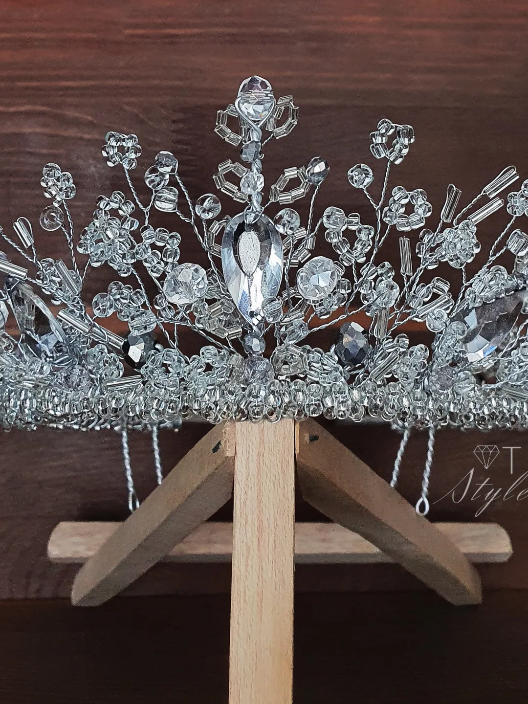 Wedding crown, Headpiece for bridal,Tiara, Wedding tiara, diadem, Tiaras for bride, Bridal crown, Bridal headpiece, Transparent crown