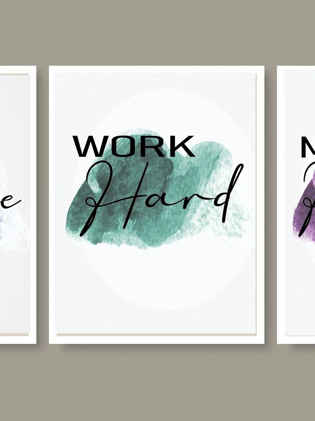 Inspirational Office Wall Art Prints: Stay Positive, Work Hard (PDF)
