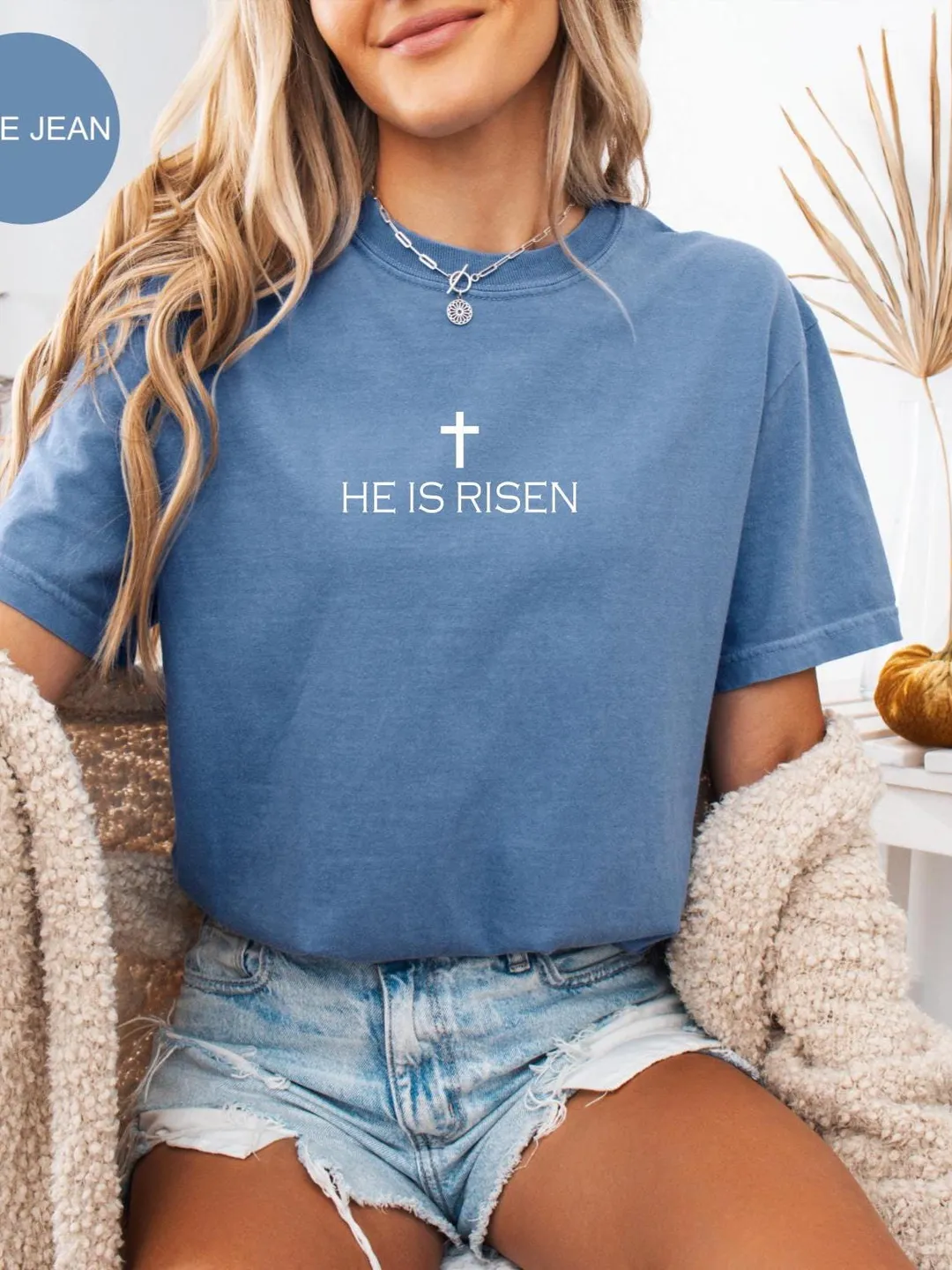 Comfort Colors® He is Risen Shirt Easter Christian Jesus Tshirt Religious Easter Gift Christian Tee Religious Easter T Shirt