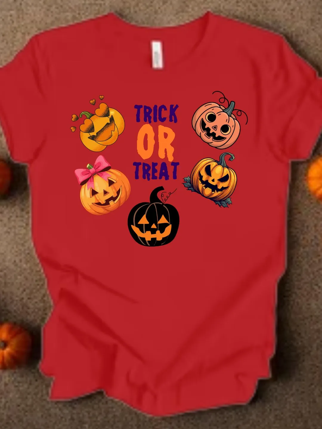 Trick or Treat Pumpkin T-Shirt, Halloween Fall Tee