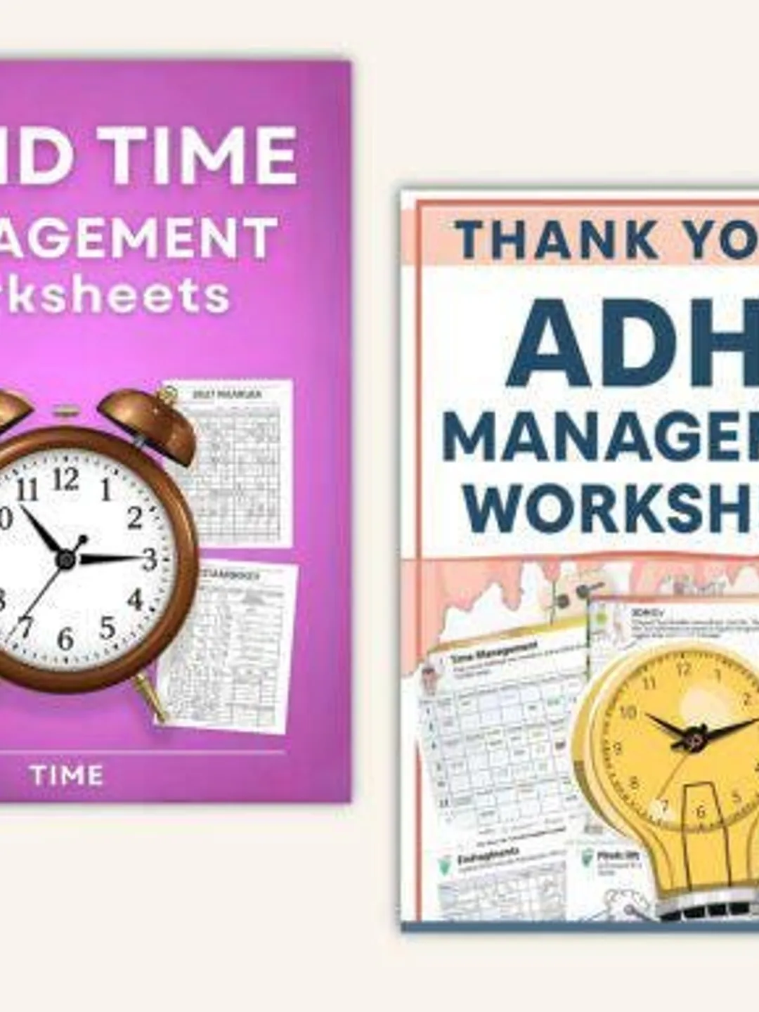 ADHD Time Management Worksheets | Planner for Focus & Productivity ...