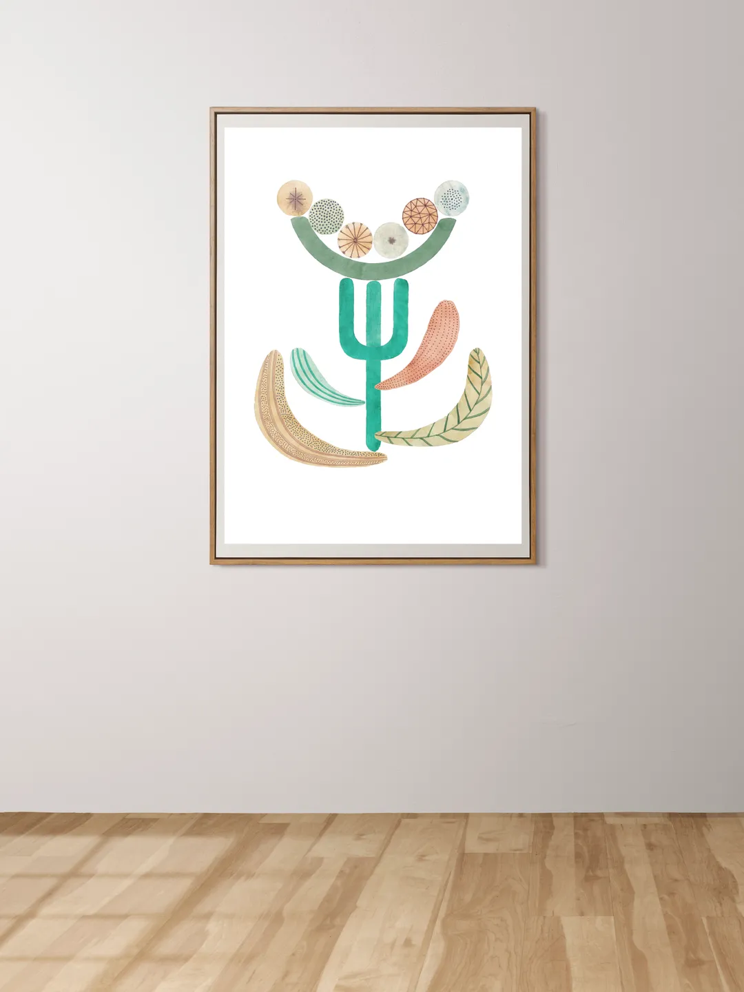 Illustration Watercolor Geometry Plant Art print