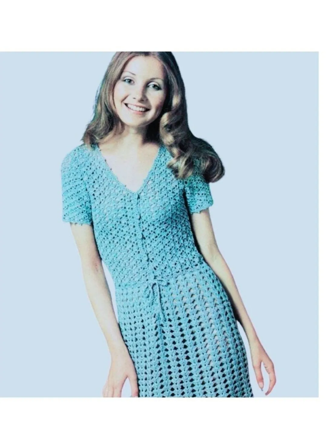 Crochet dress pattern, easy dress crochet pattern, women dress, summer dress  pdf