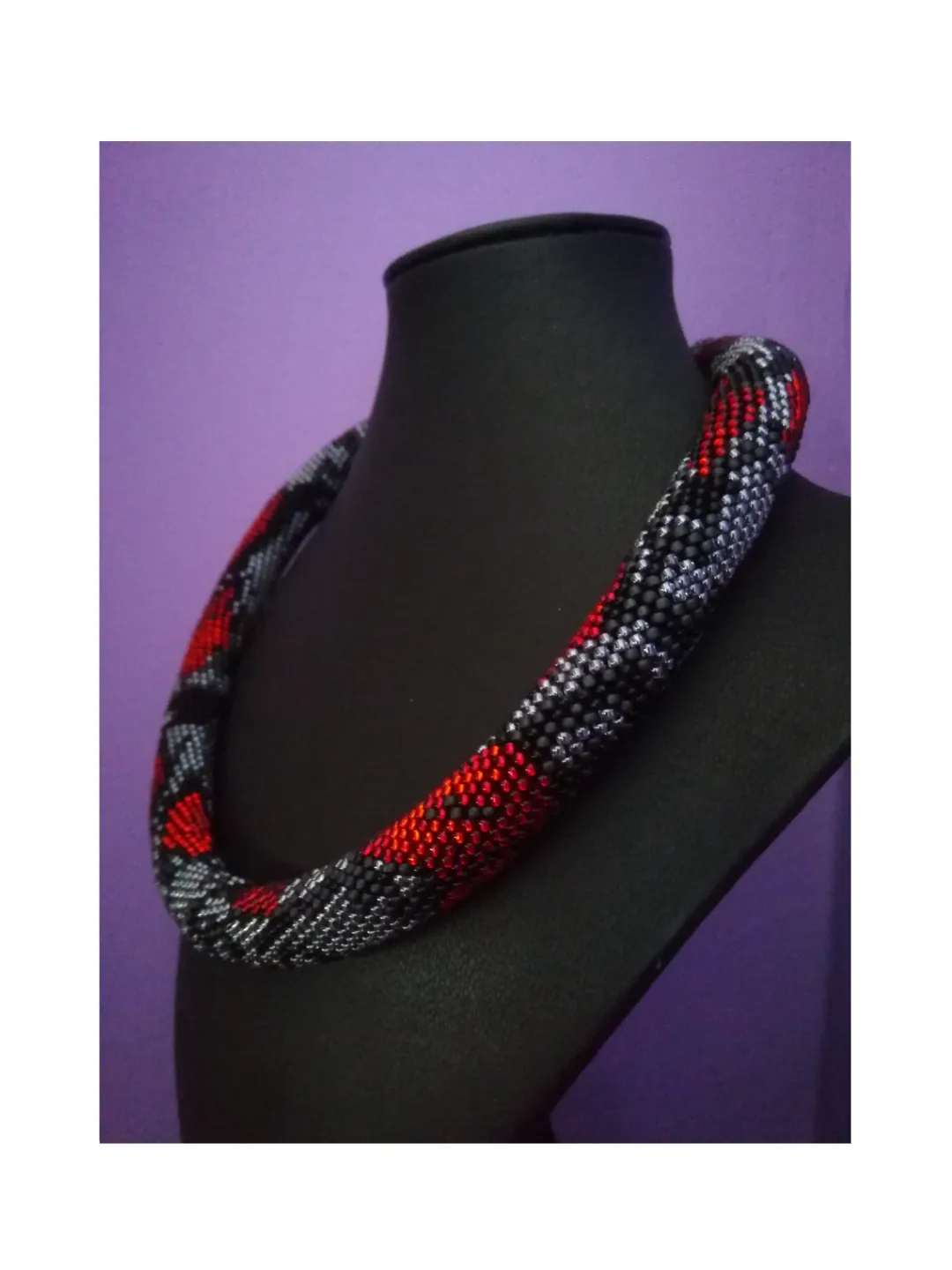 FREE PDF Bead Crochet Pattern , Crochet Pattern for Beaded Necklace