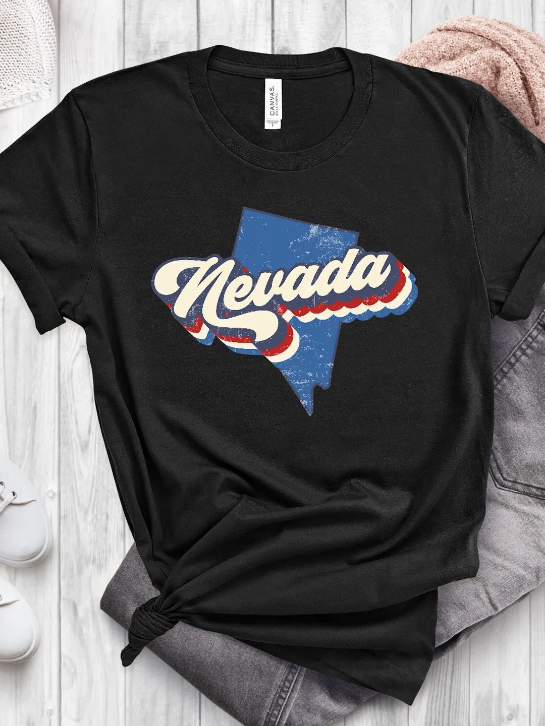 Nevada Pride Shirt: Vintage Retro Design - Soft Cotton Blend