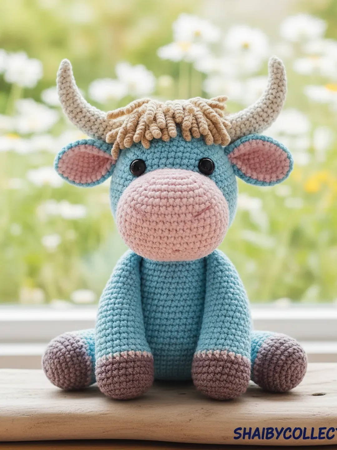 Highland Cow Crochet Pattern, Amigurumi Cow Pattern, Farm Animal Plushie, Shaiby Collection, Crochet Cow PDF, Stuffed Animal Pattern