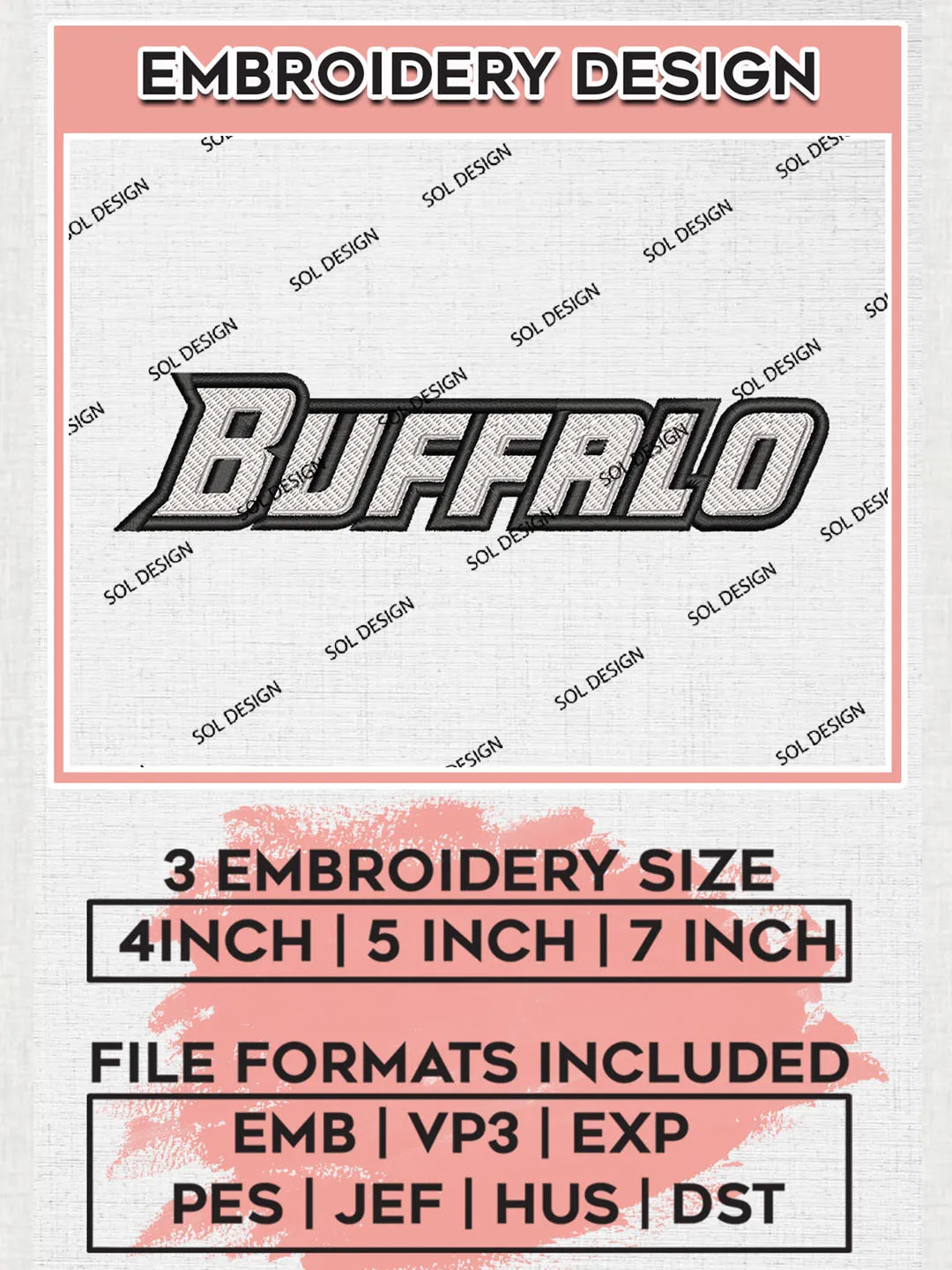 NCAA Buffalo College Football Team Writing Logo embroidery designs, NCAA Buffalo Bulls Logo Machine embroidery designs, NCAA Team Logo embroidery designs, NCAA Game Day Machine embroidery designs, Digital Download