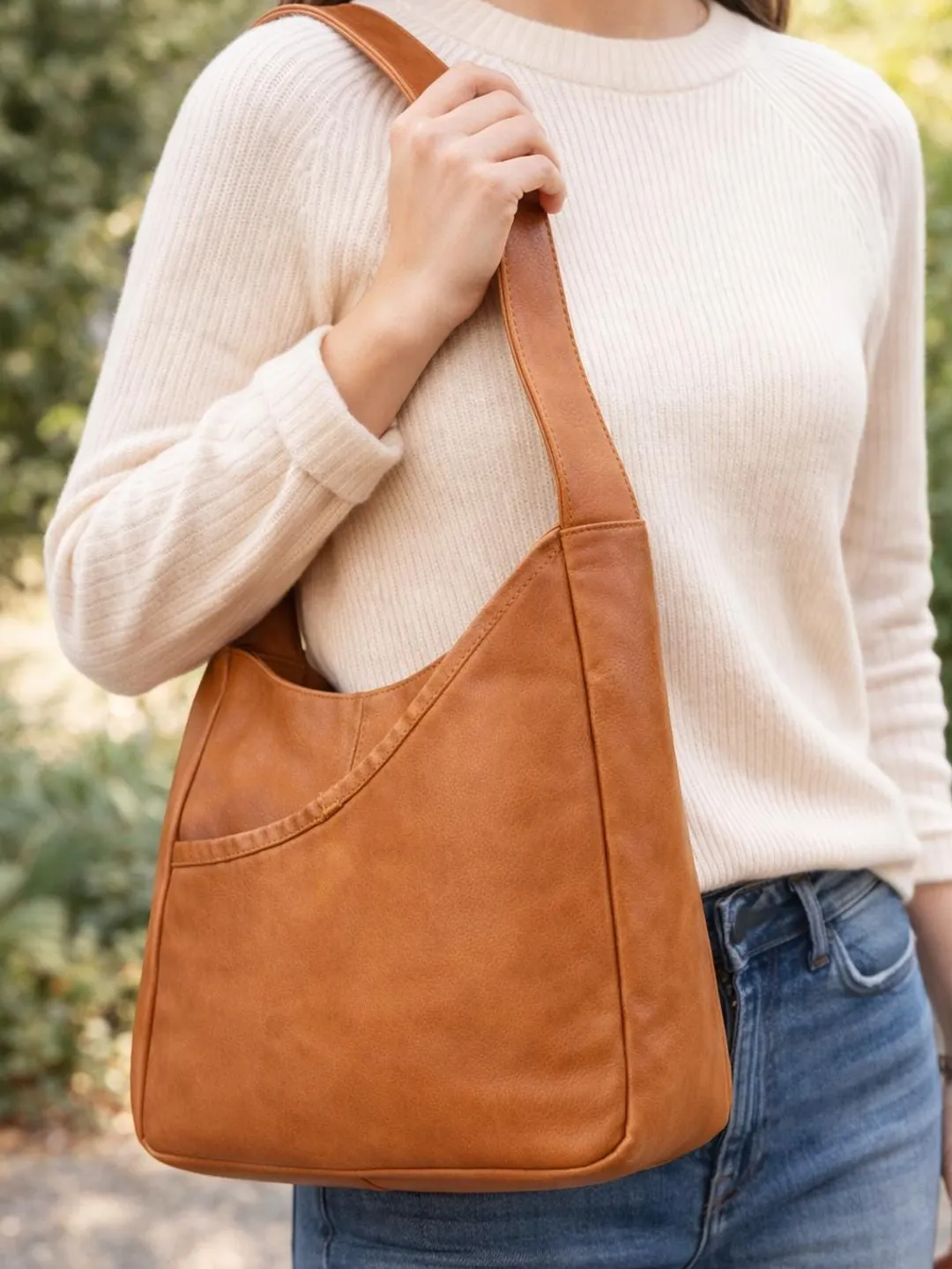 Large Sling Leather Crossbody Bag Sewing Pattern PDF, Hobo Bag Pattern ...
