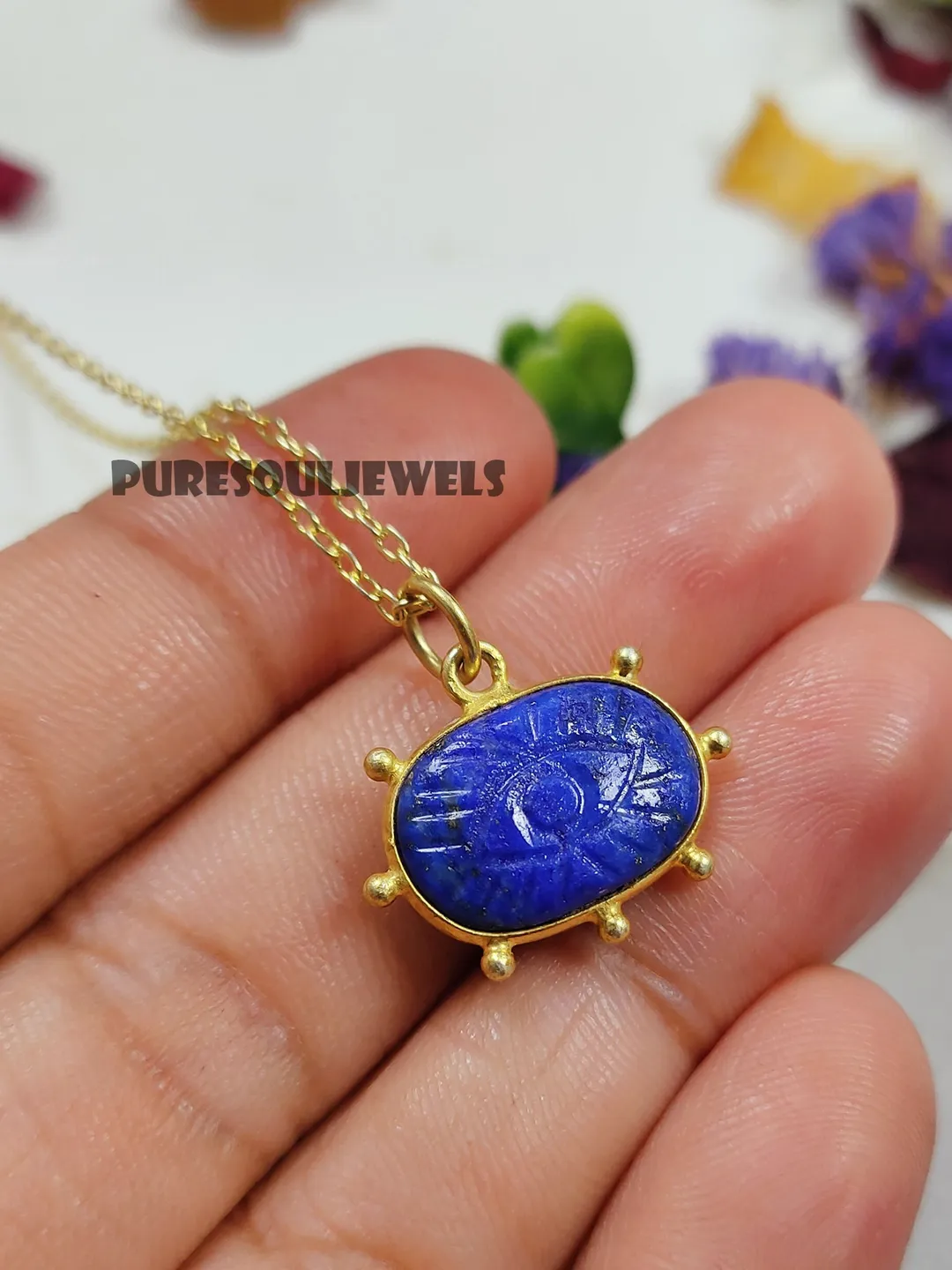 Lapis Lazuli Evil Eye Necklace, 925 Sterling Silver Pendant Necklace, Protection Necklace, Greek Evil Eye Charm, Lapis Necklace,Gift For Her