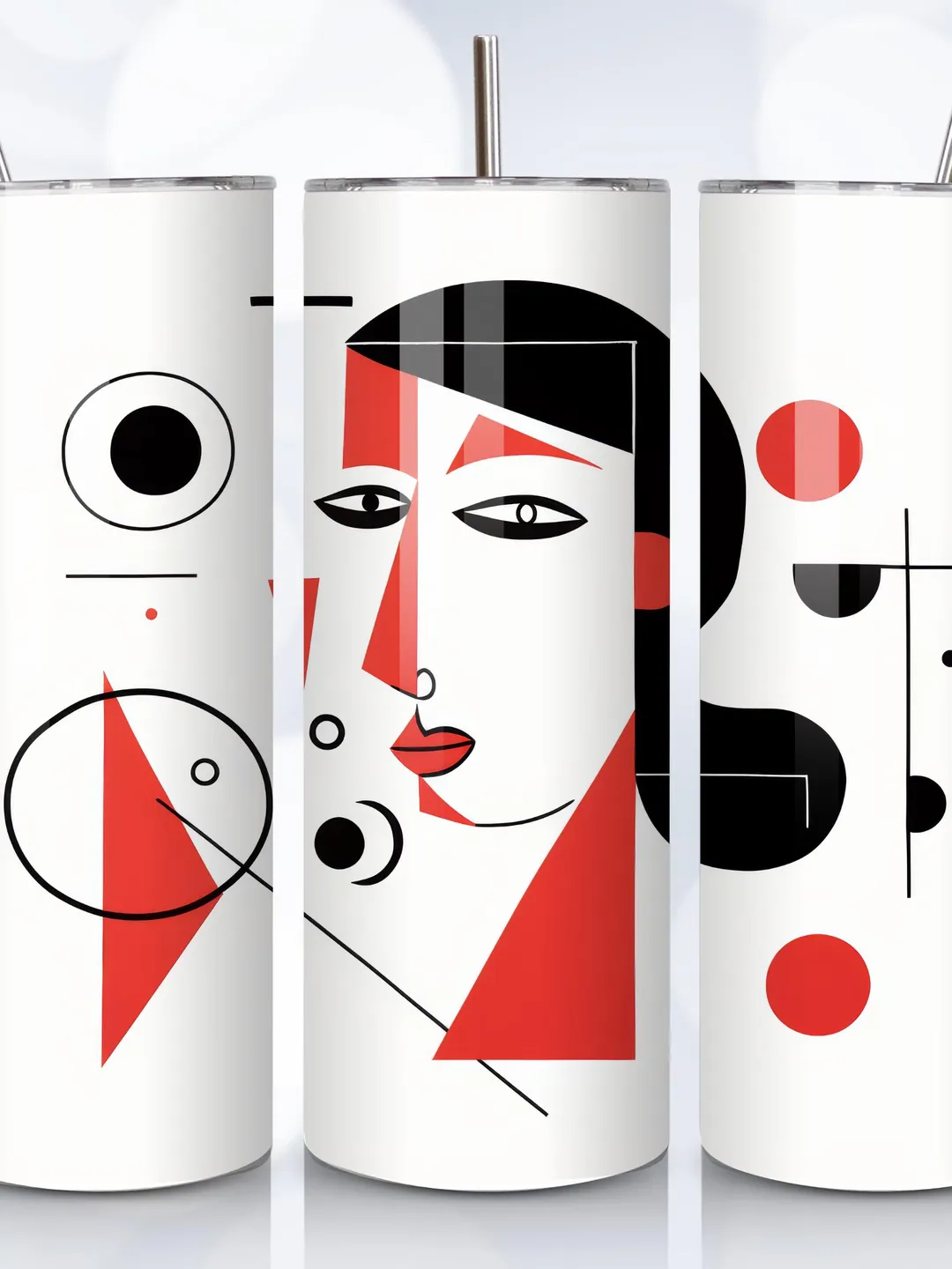 Abstract Tumbler Wraps: Geometric Sublimation Designs (Digital Download)