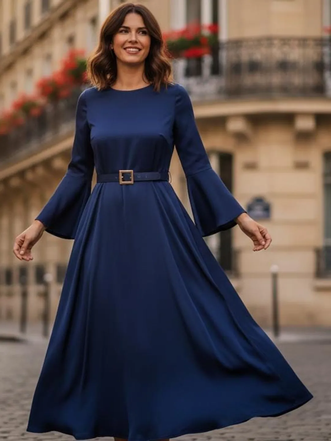 blue off the shoulder prom dress Elegant Dusty with Sequin Lace Appliq – vigocouture global-subheading-Dot Mesh Long Veil Size:US size 16 Going Out Dresses | featuring an off