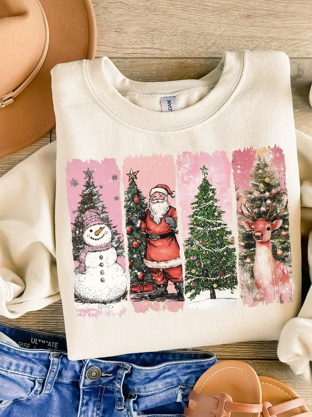 Pink Retro Christmas PNG, Christmas Shirt PNG, Vintage Christmas PNG, Santa Claus png, Pink Christmas Sublimation, Merry Christmas png