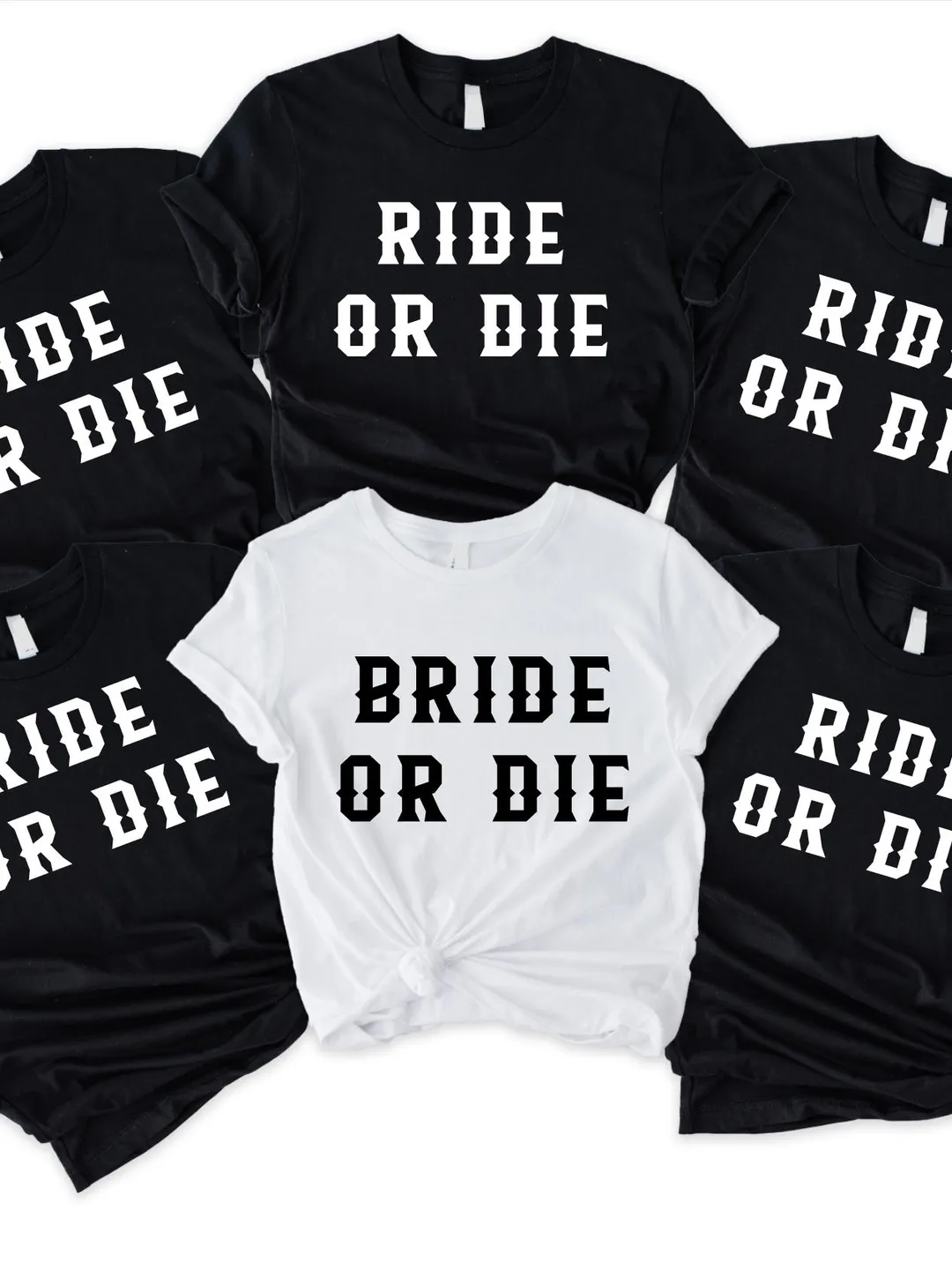 Ride or Die Bachelorette Shirts: Funny Wedding Party T-Shirts