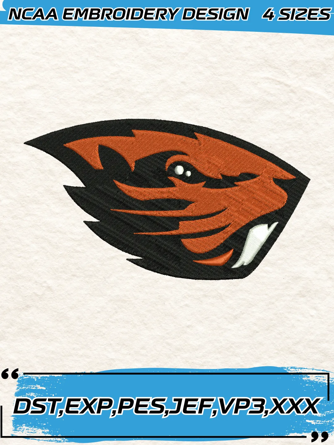 Oregon State Designs Oregon State Beavers Embroidery Design,NCAA Logo Embroidery Design ...