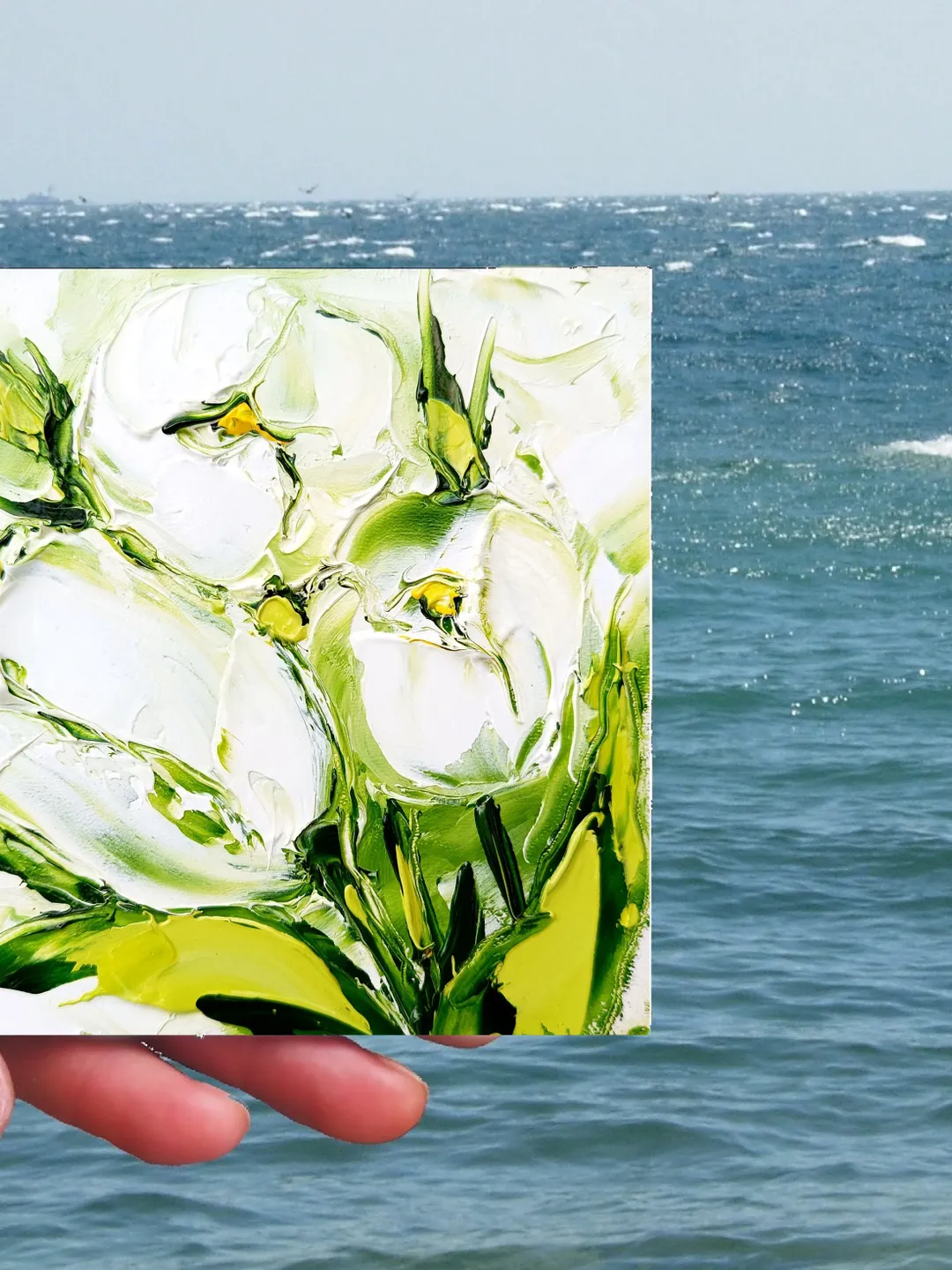 Tulip Custom Painting Floral Original Art Flower Oil Painting Impasto ...