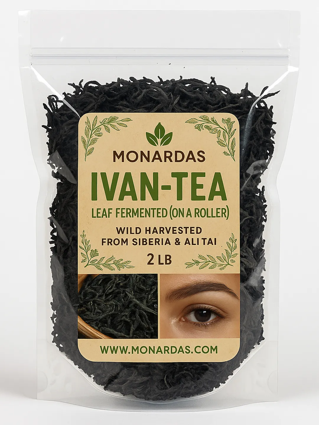 Ivan Chai Tea Ivan Tea 2 LB • Wild Harvested from Siberia • Fermented Leaf on Roller