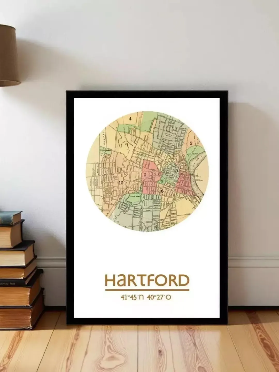 Hartford City Poster: Travel Poster Wall Art Print
