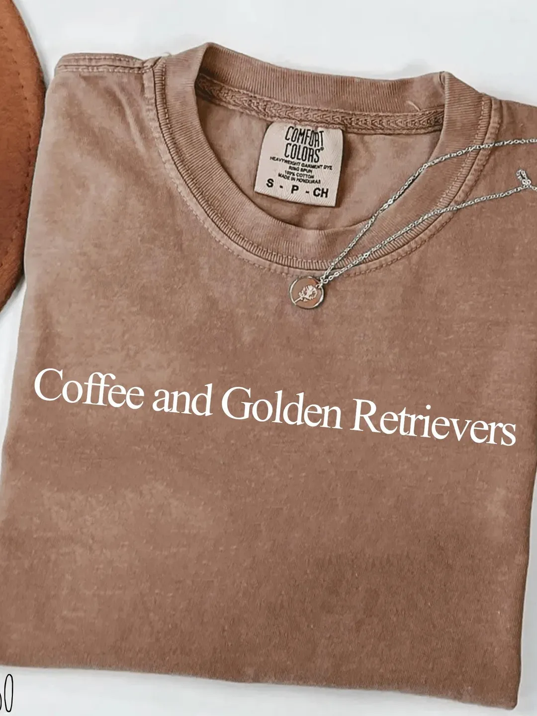 Coffee and Golden Retriever Comfort Colors Shirt Dog Owner Mom Tee