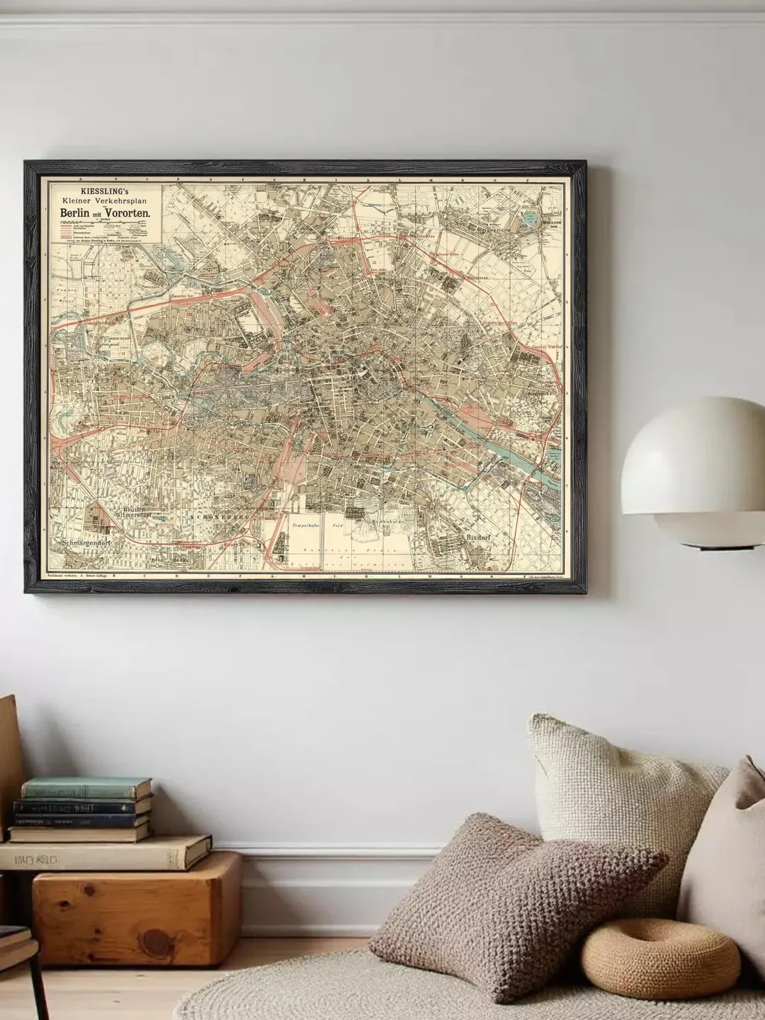 Berlin Germany Map Print | 1904 Vintage Wall Art
